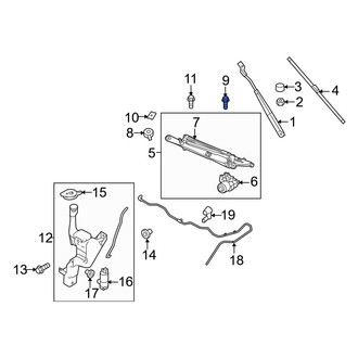 Ford OE - Radiator Support Tie Bar Bolt