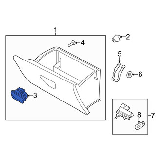 Ford OE - Front Glove Box Latch