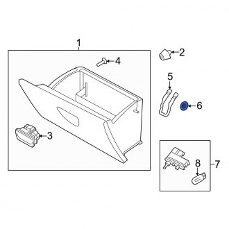 Ford OE - Center High Mount Stop Light Nut