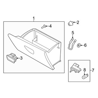 Ford OE - Instrument Panel - Glove Box