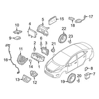 Ford OE - Instrument Panel - Sound System