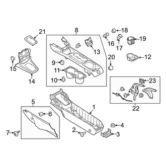 Ford OE - Center Console (W/O Armrest)