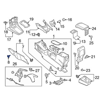 Ford OE - Console Panel Clip