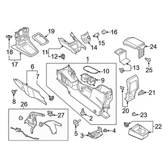 Ford OE - Center Console (With Armrest)