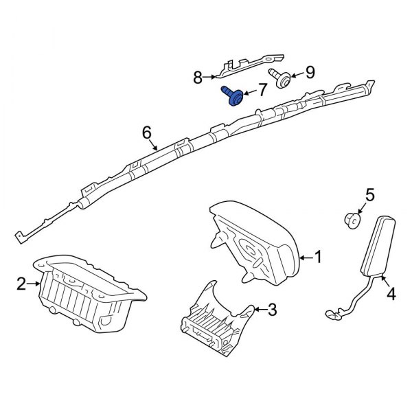 Curtain Air Bag Screw