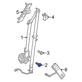 Ford OE - Front Seat Belt Lap and Shoulder Belt Bolt