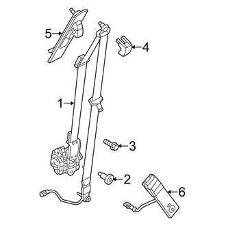 Ford OE - Restraint Systems - Front Seat Belts