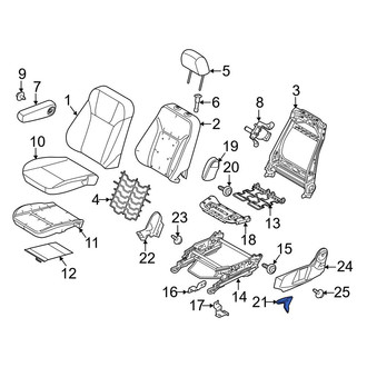 Ford OE - Front Left Seat Back Recliner Adjustment Handle