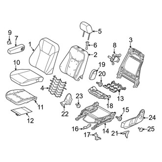 Ford OE - Seats & Tracks - Driver Seat Components (To 12/04/2011)