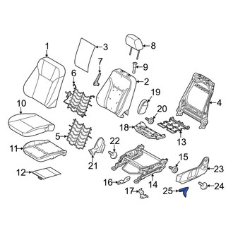 Ford OE - Front Left Seat Back Recliner Adjustment Handle