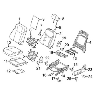 Ford OE - Seats & Tracks - Driver Seat Components (W/O Recaro Seat)