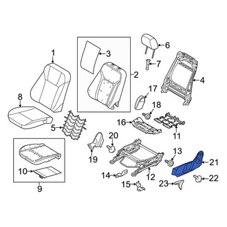 Ford OE - Front Left Outer Seat Trim Panel
