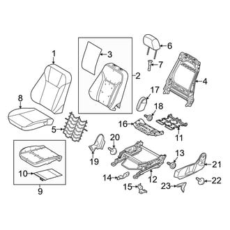 Ford OE - Seats & Tracks - Driver Seat Components (With Recaro Seat)
