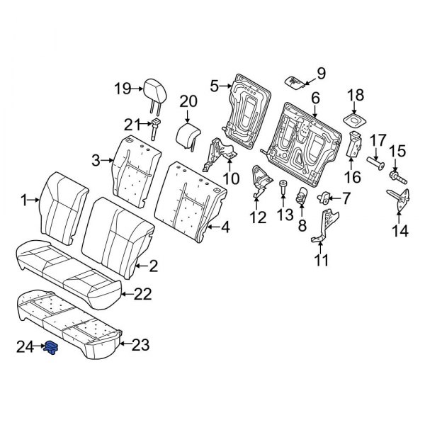 Seat Cushion Pad Clip