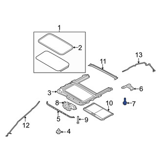 Ford OE - Sunroof Frame Screw