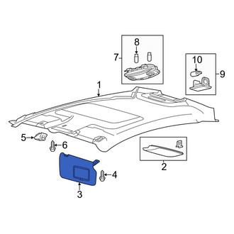Ford OE - Left Sun Visor