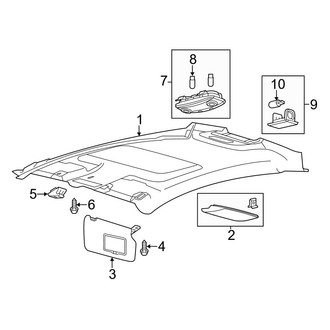 Ford OE - Roof - Interior Trim (S / SE / SEL Sedan)