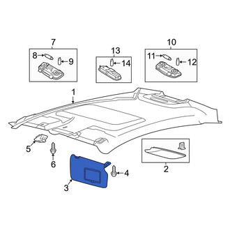 Ford OE - Left Sun Visor