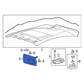 Ford OE - Left Sun Visor