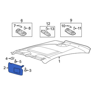 Ford OE - Left Sun Visor