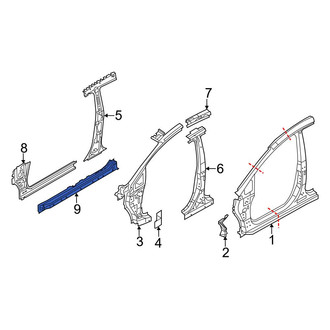 Ford OE - Right Rocker Panel Reinforcement