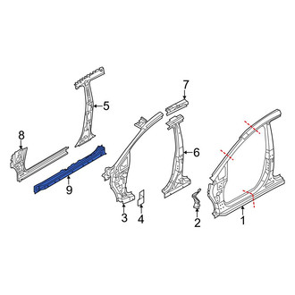 Ford OE - Right Rocker Panel Reinforcement