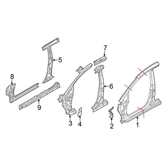 Ford OE - Pillars, Rocker & Floor - Aperture Panel (SE / SES Hatchback)