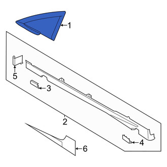 Ford OE - Left Vent Window Assembly