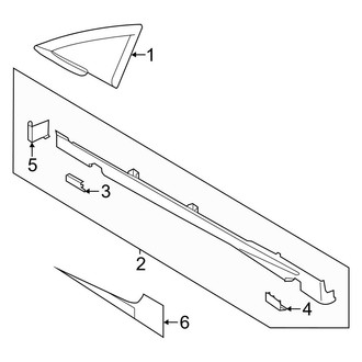 Ford OE - Pillars, Rocker & Floor - Exterior Trim (SE / SES Hatchback)