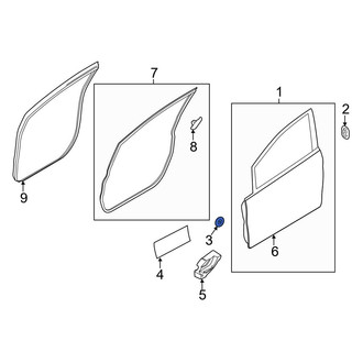 Ford OE - Front Door Cap