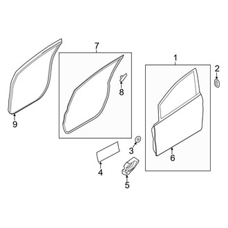 Ford OE - Front Door - Door & Components