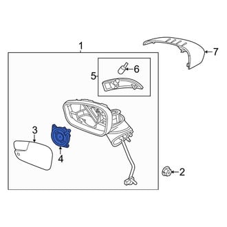 Ford OE - Front Door Mirror Drive Motor