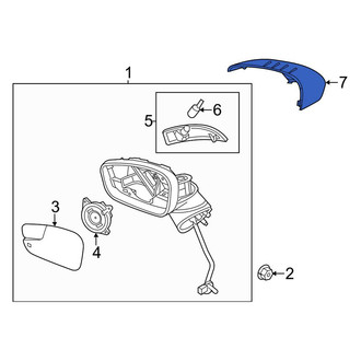 Ford OE - Front Right Door Mirror Cover