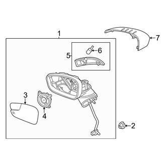 Ford OE - Front Door - Outside Mirrors (With Power)