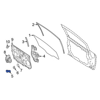 Ford OE - Rear Window Crank Handle