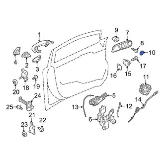 Ford OE - Rear Interior Door Handle Screw Cap