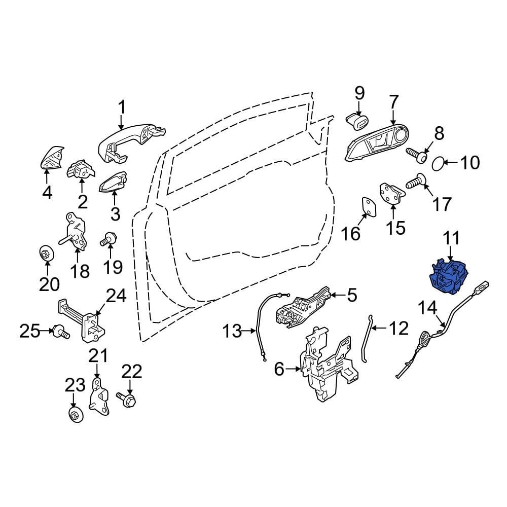 Ford OE BE8Z5421812B Front Right Door Latch Assembly