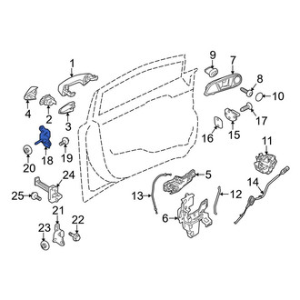 Ford OE - Front Left Upper Door Hinge