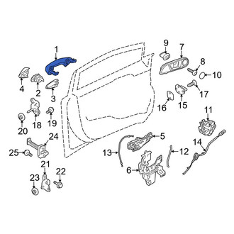 Ford OE - Rear Outer Exterior Door Handle
