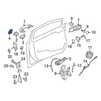 Ford OE - Front Left Outer Interior Door Handle Trim