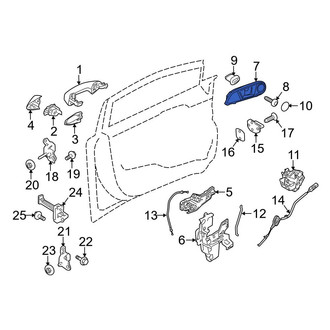 Ford OE - Front Left Inner Interior Door Handle
