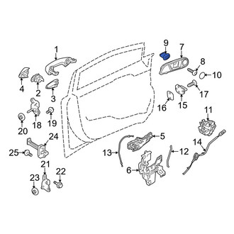 Ford OE - Radiator Support Splash Shield Nut