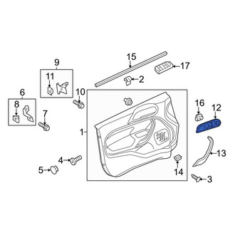 Ford OE - Front Left Inner Interior Door Handle