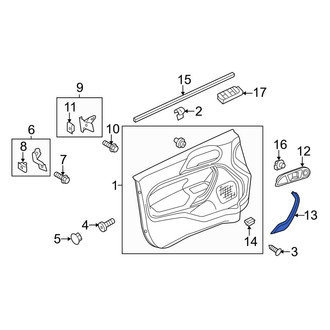 Ford OE - Front Left Exterior Door Handle Cover