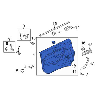 Ford OE - Front Left Inner Door Interior Trim Panel