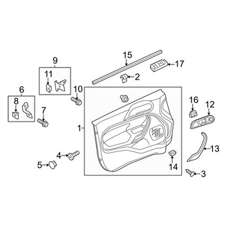 Ford OE - Front Door - Interior Trim