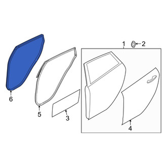 Ford OE - Rear Left Inner Door Seal