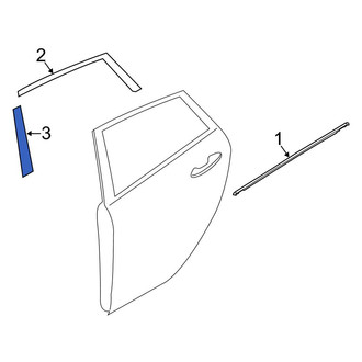 Ford OE - Rear Right Door Applique