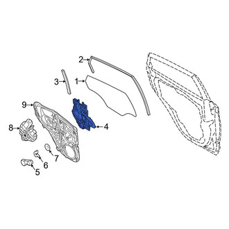 Ford OE - Front Right Window Regulator