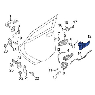 Ford OE - Left Door Lock Rod Bracket